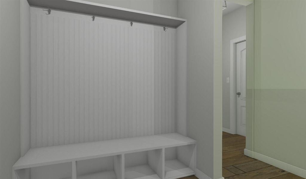 Kingston Mudroom build a home kenosha, kenosha custom homes for sale, home builders in kenosha