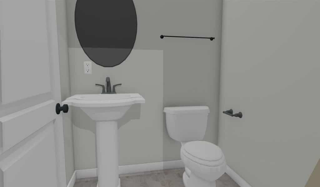 Avalon Half Bathroom sturtevant homes for sale, move in ready homes sturtevant, build a house sturtevant