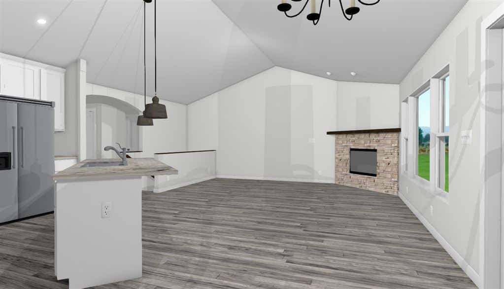 Carrington Family Room build a house, new home, home builder, racine, wi
