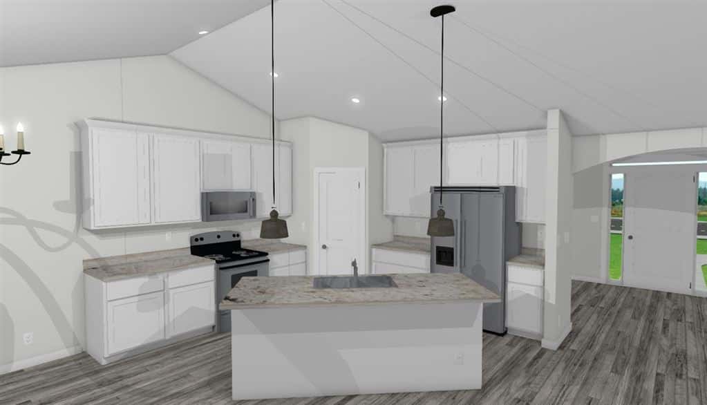 Carrington Kitchen custom home, home builder, racine, wi