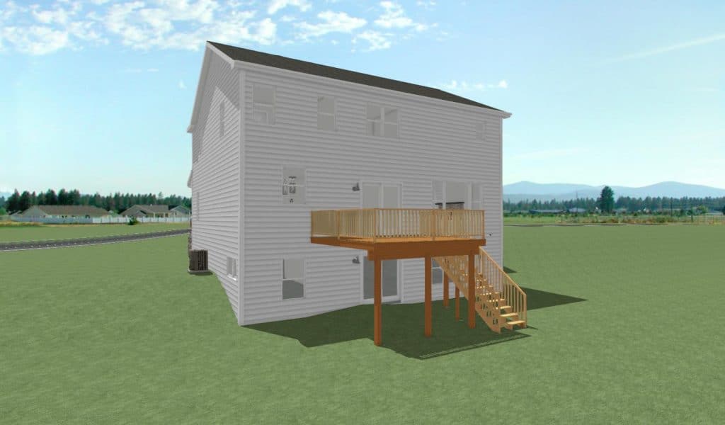 ARROWHEAD - LOT 11 BLOCK 11 -EXTERIOR REAR RAYTRACE
