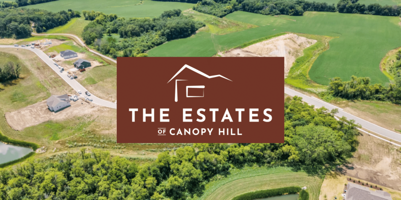 Build your home in a subdivision in Union Grove, WI at The Estates of Canopy Hill